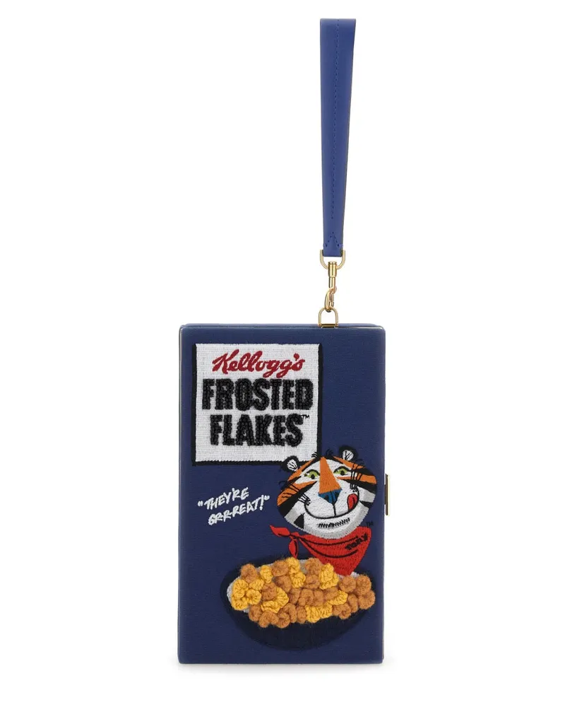 Anya Hindmarch Frosted Flocken" Clutch -Tasche Blue