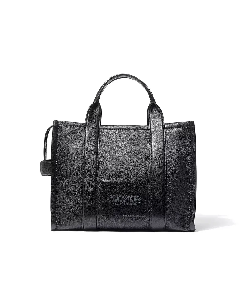 Marc Jacobs die Leder mittelgroße Einkaufstasche schwarz Black