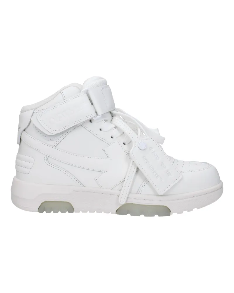 OFF-WHITE Off White Damens Turnschuhe aus weißem Leder -