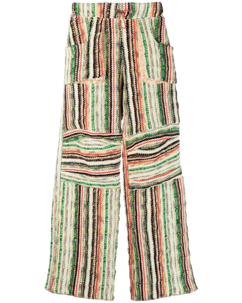 VITELLI gepatchte Baumwollmischwollhosen Multicolour