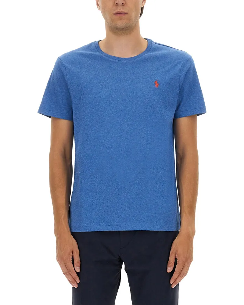 Ralph Lauren Baumwoll -T -Shirt Blue