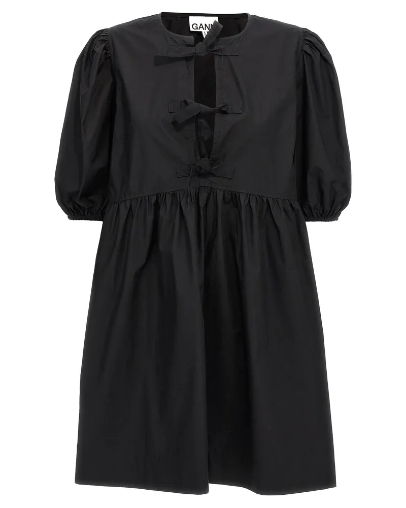 Ganni Knot Popelkleid Black