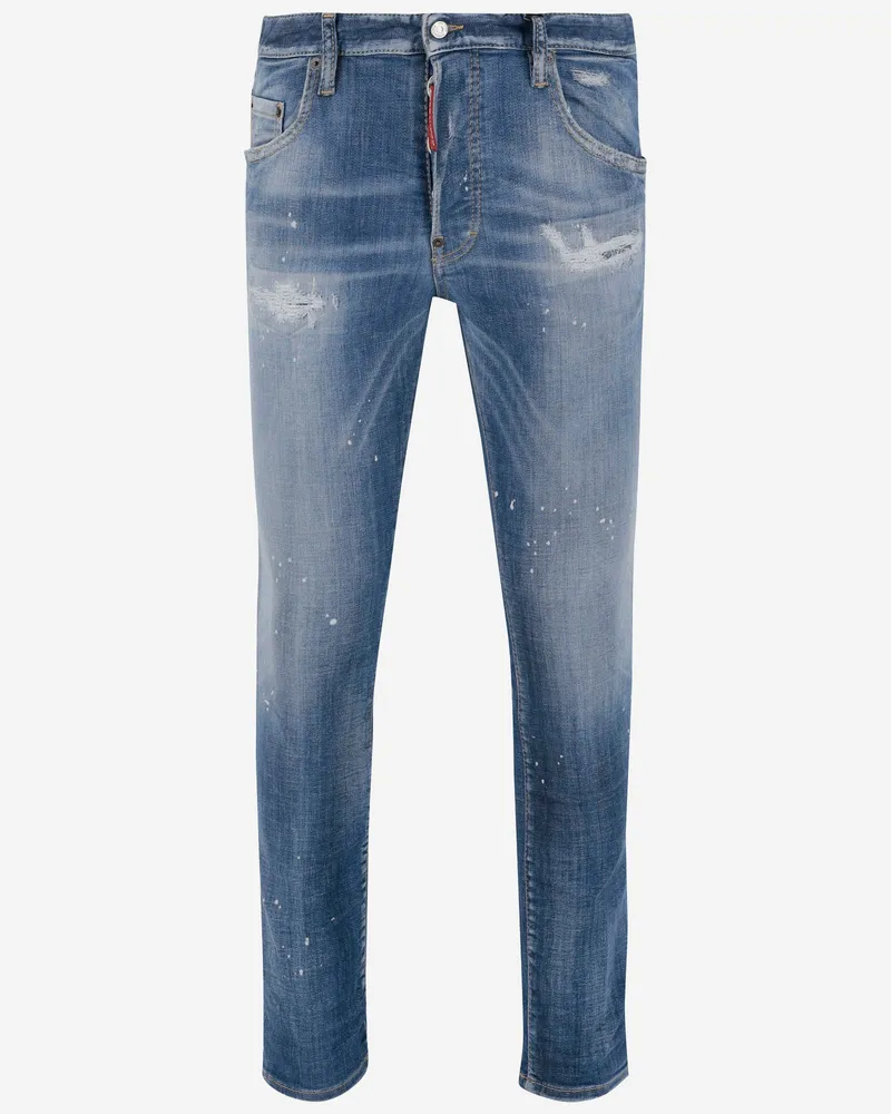 Dsquared2 Light Heritage Stretch Cotton Mischjeans Denim