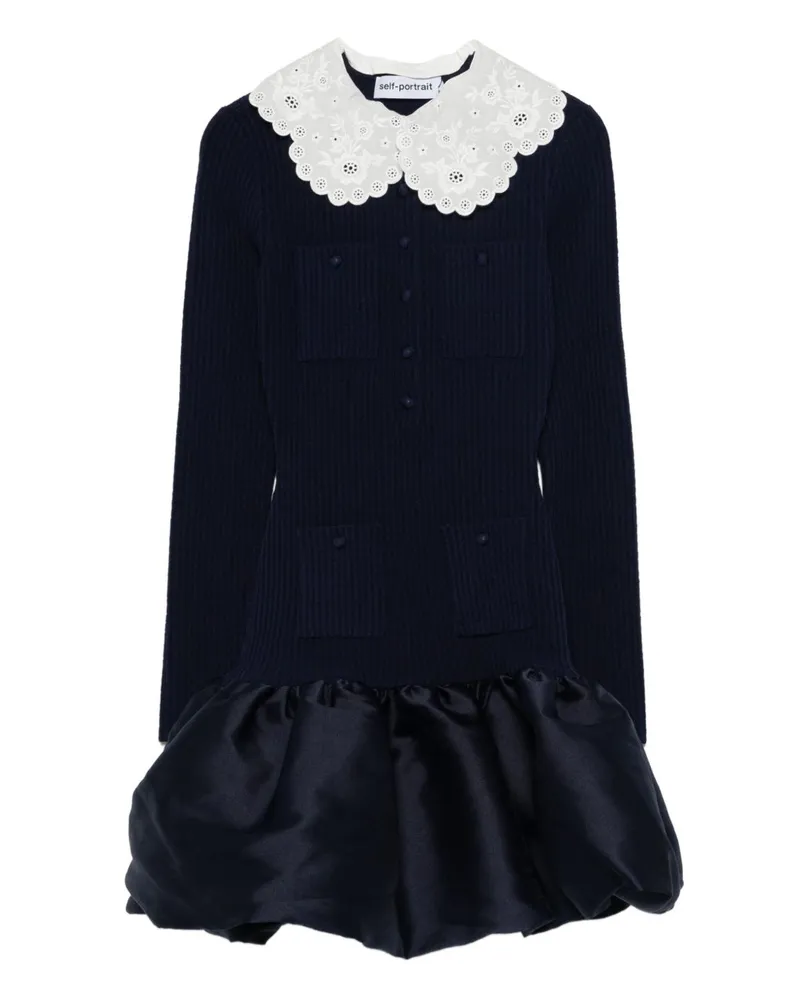 Self-Portrait Selbstporträt-Minikleid Blue