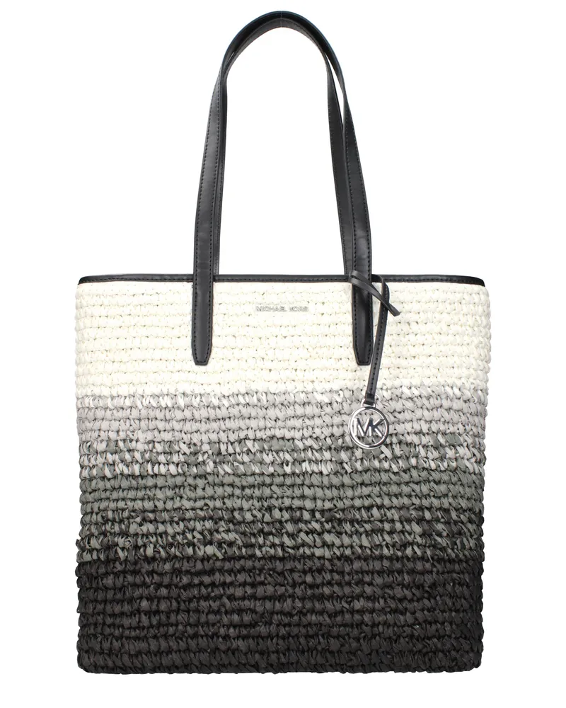 Michael Kors Damens Umhängetasche Bast Schwarz/Weiß -
