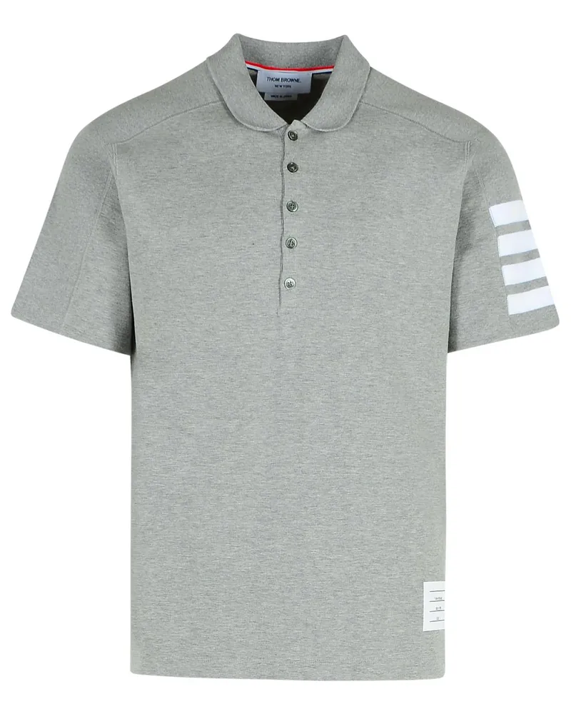 Thom Browne Mini -Kragen' graues Baumwoll -T -Shirt Grey