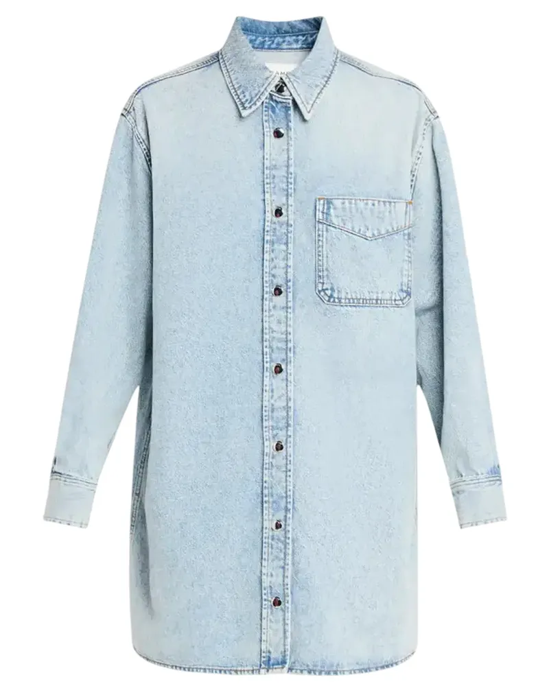Frame Denim Rahmen Sie das Hemdkleid ein Ettie