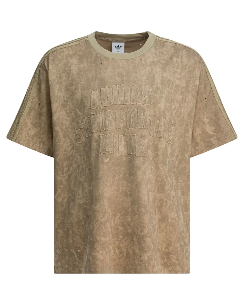 adidas Song For The Mute Adi006“ T-Shirt mit Rundhalsausschnitt Beige