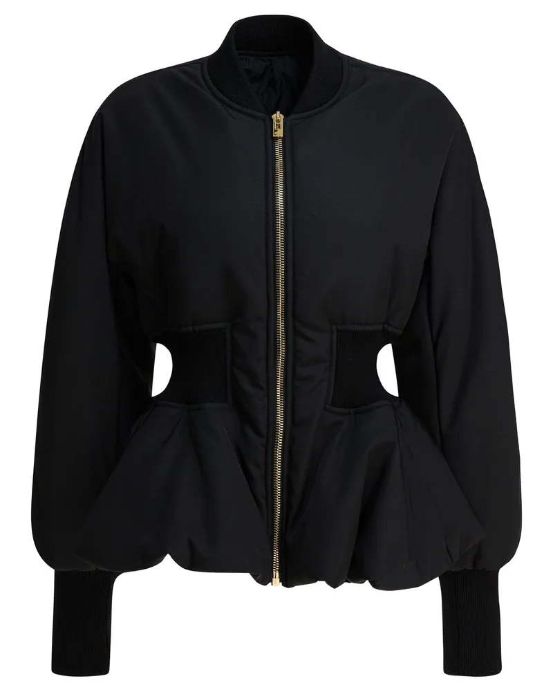 Alaïa Peplum“ Bomberjacke Black