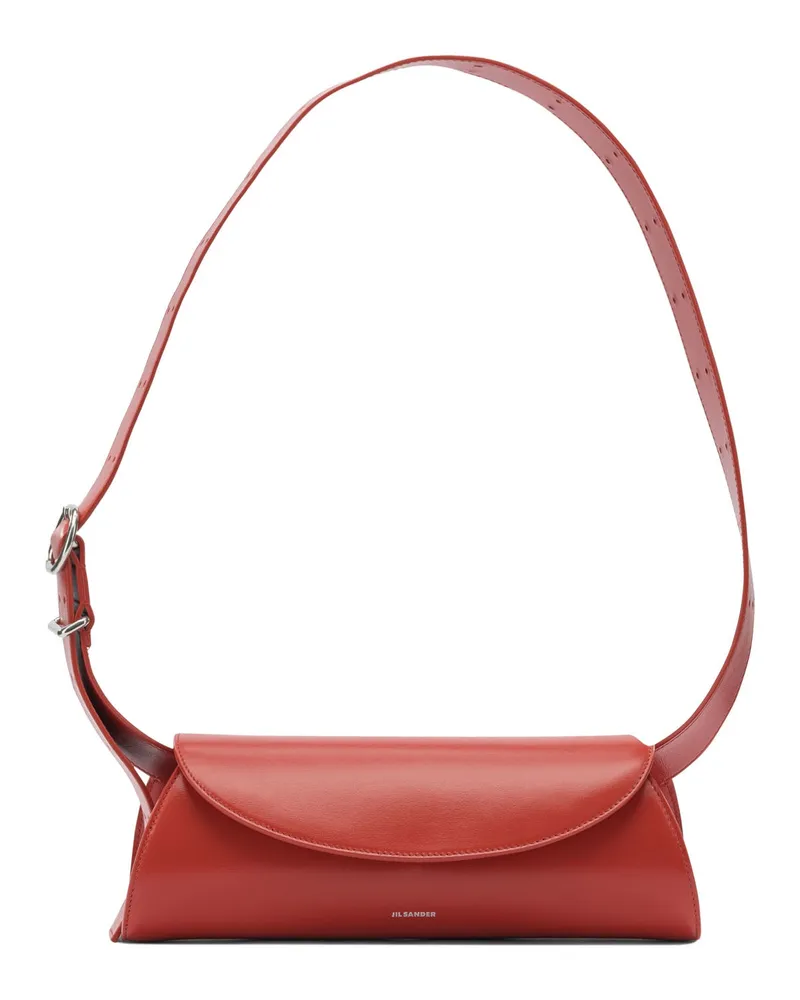 Jil Sander Cannolo“ kleine Umhängetasche Red