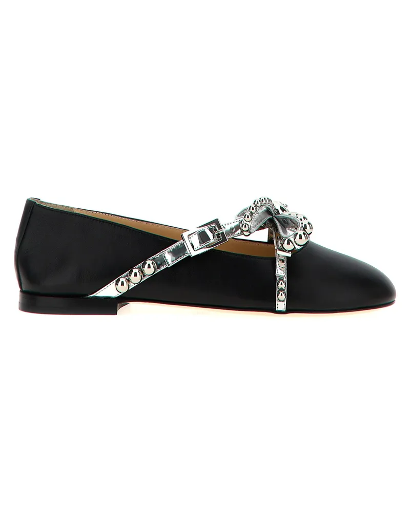 Mach & Mach Kristallstollen' Ballettflats Black