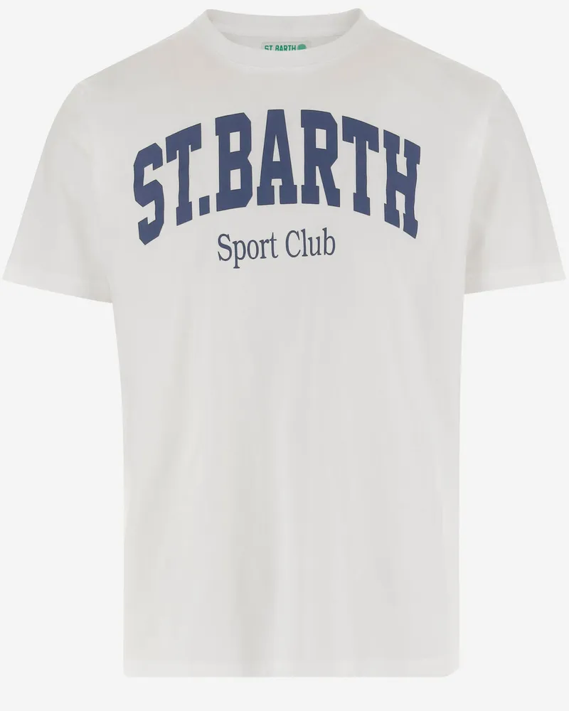 MC2 Saint Barth Cotton T -Shirt mit Logodruck White