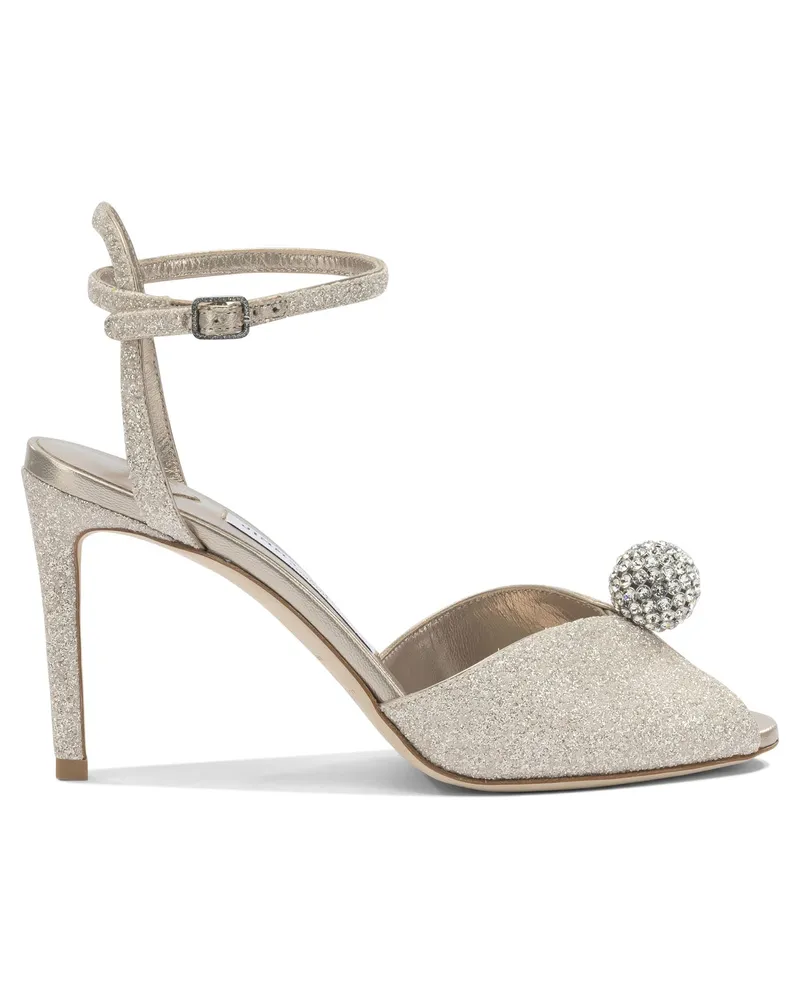 Jimmy Choo Sacora 85 mm“ Absatzsandalen Gold