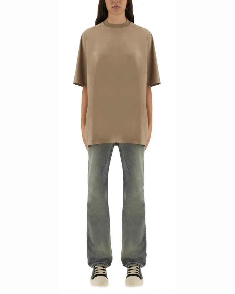DRKSHDW by Rick Owens Jumbo" T -Shirt Beige
