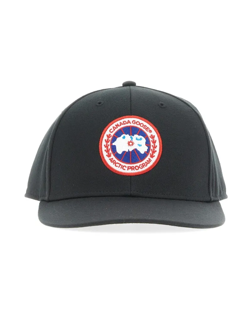 Canada Goose Canada Gans Baseballhut mit Logo Patch Black