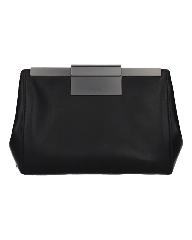 Max Mara Damens Umhängetasche Leder Schwarz -