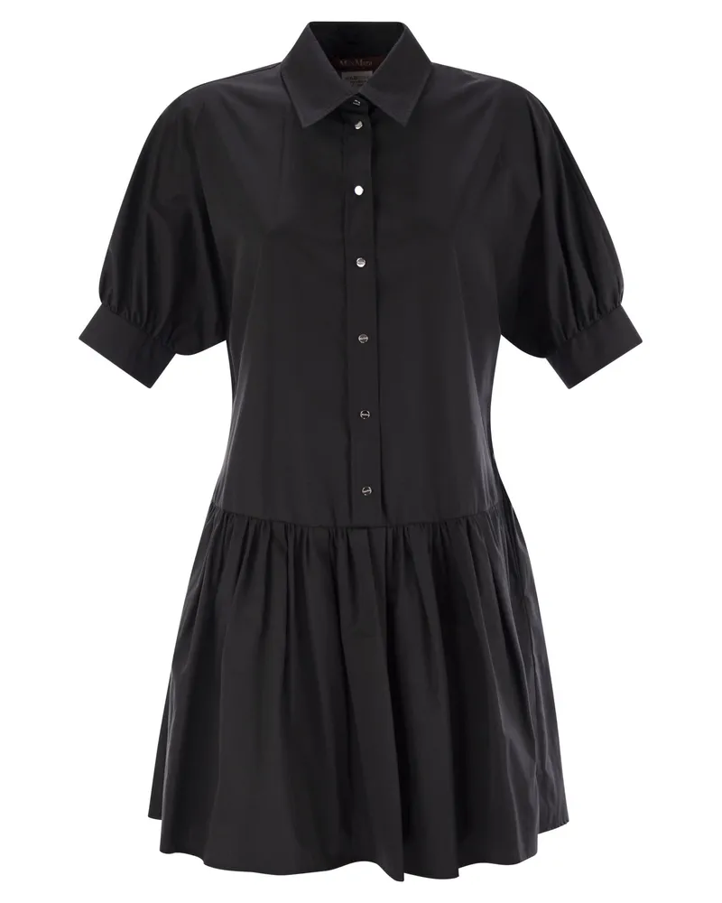Max Mara Caronte Poplin Chemisier Kleid Black
