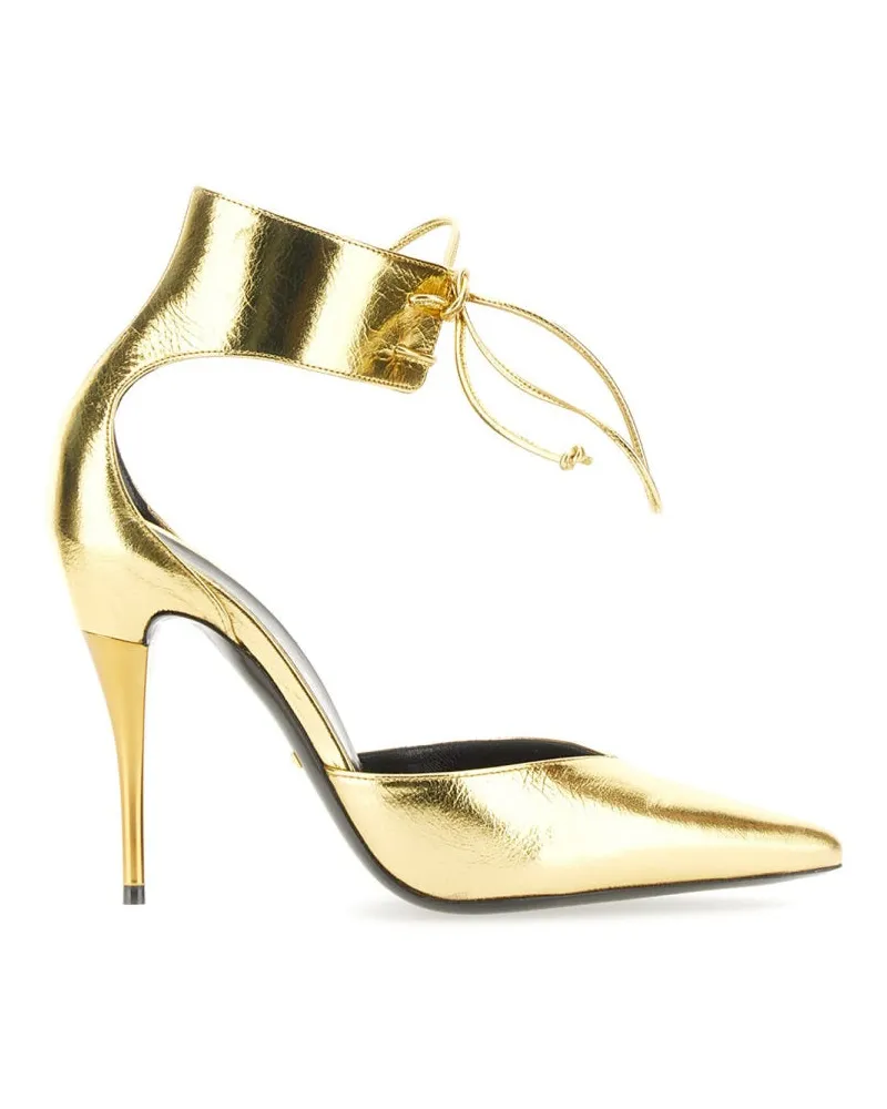Gucci High Heeled Pumps Gold