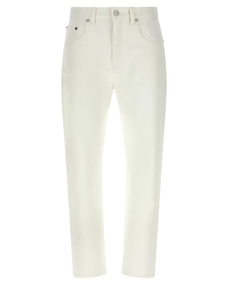 Victoria Beckham Jeans mit hoher Taille White