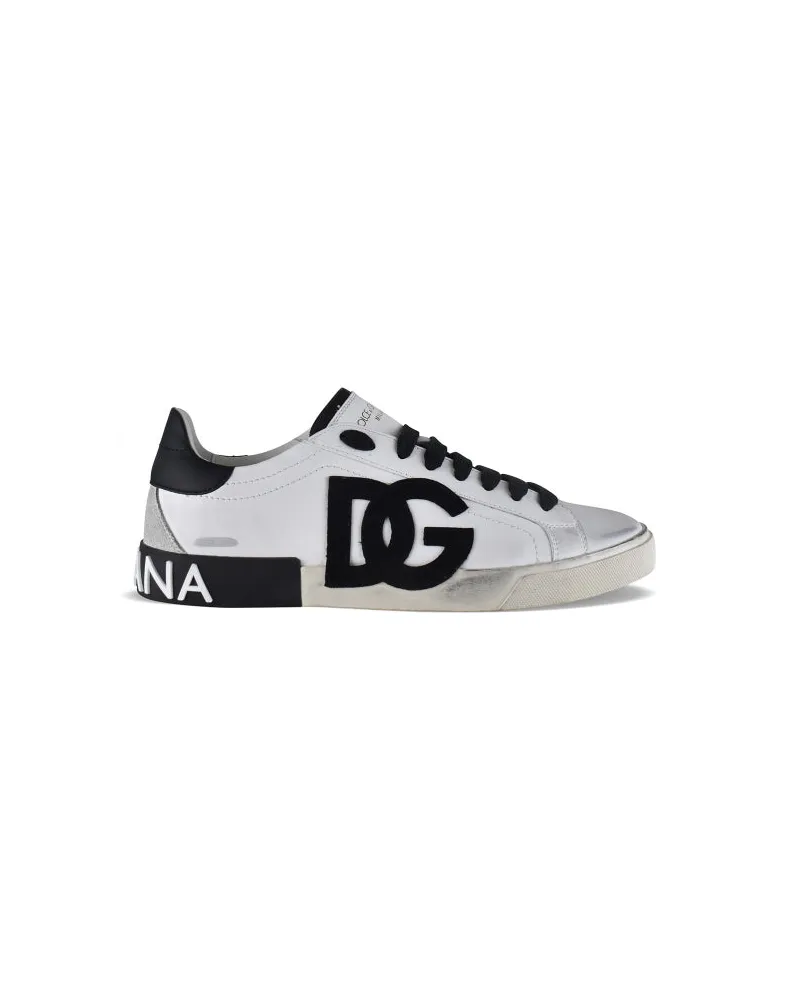 Dolce & Gabbana Portofino Vintage Sneakers White