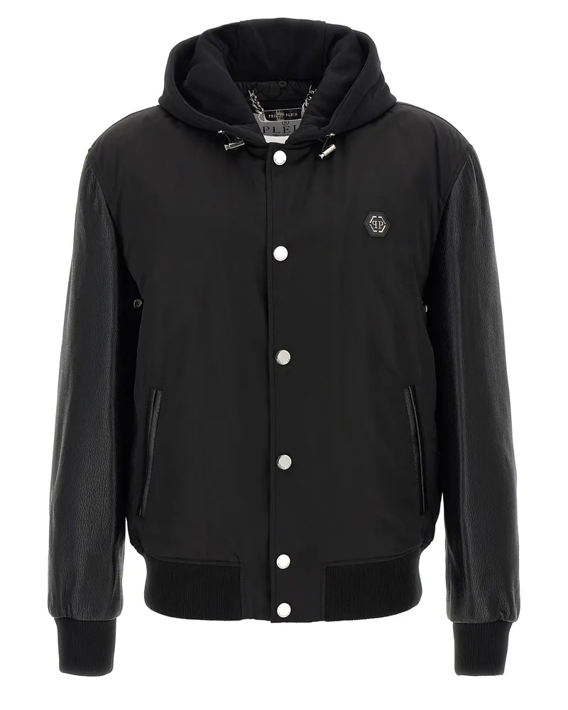 Philipp Plein Varsity' Bomberjacke Black