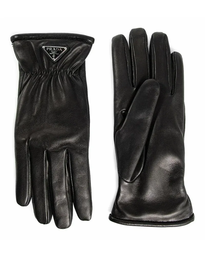 Prada Lederhandschuhe Black