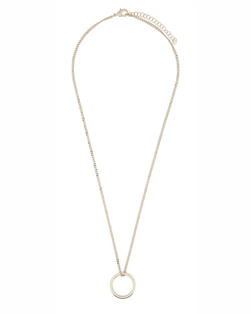 Maison Margiela Minimal Logo Ring Halskette Silver