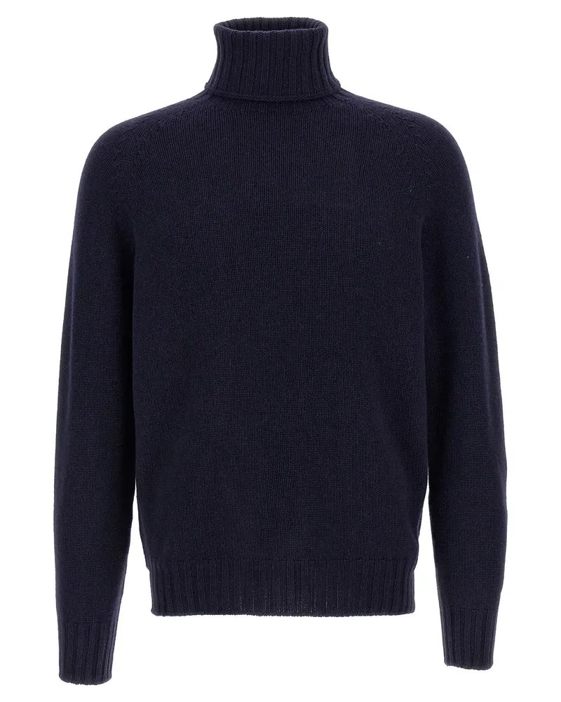 MA'RY'YA hoher Nackenpullover Blue