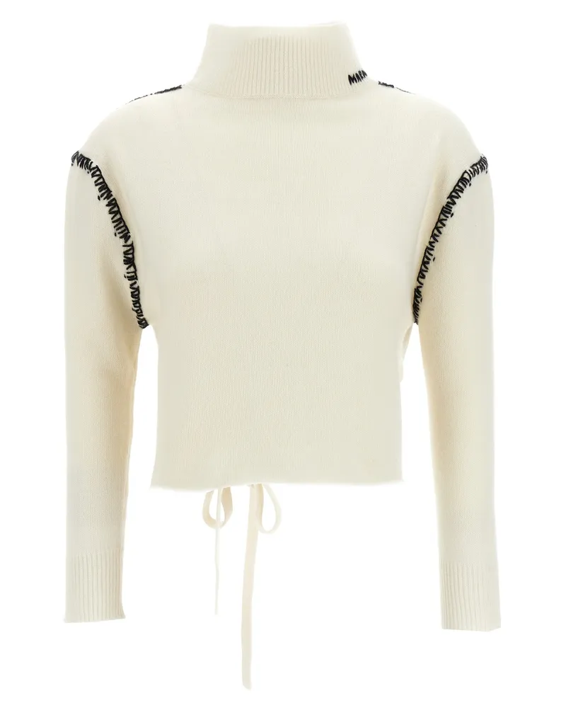 Marni repariert Detail -Strickjacke White