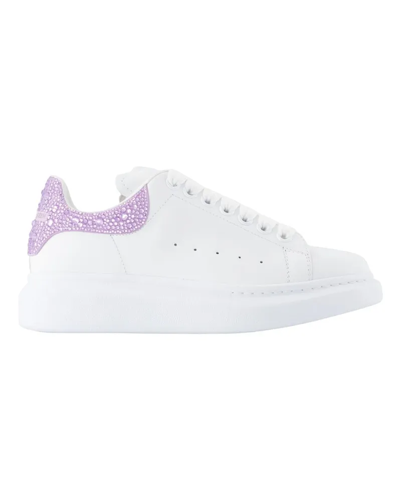 Alexander McQueen Übergroße Turnschuhe Alexander MC Königin Leder lila Purple