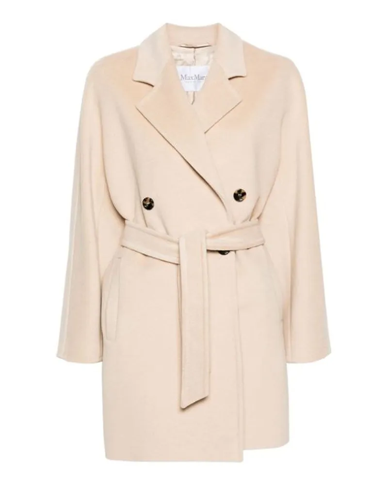 Max Mara Pila Wool und C Mantel Beige