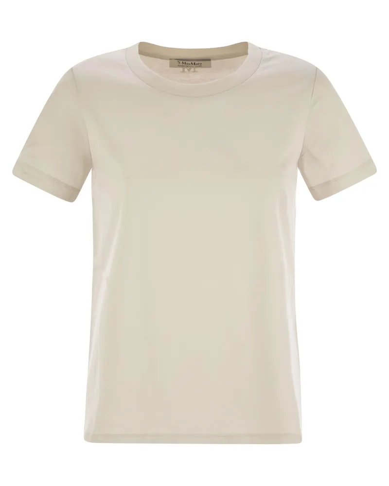 Max Mara Reno Crew Neck -Baumwoll -T -Shirt Beige