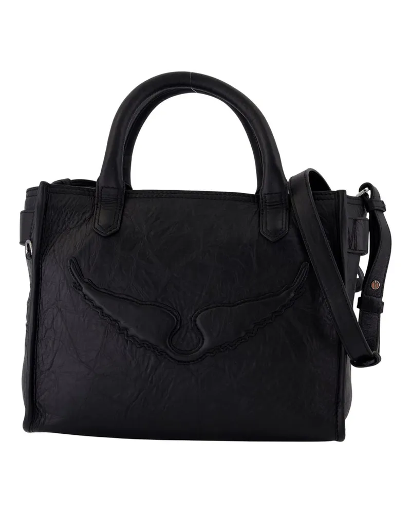 Zadig & Voltaire Engel Xs Käufer Tasche  Leder schwarz Schwarz