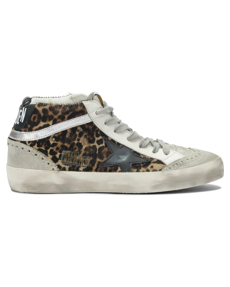 Golden Goose Mid Star“-Sneaker Beige