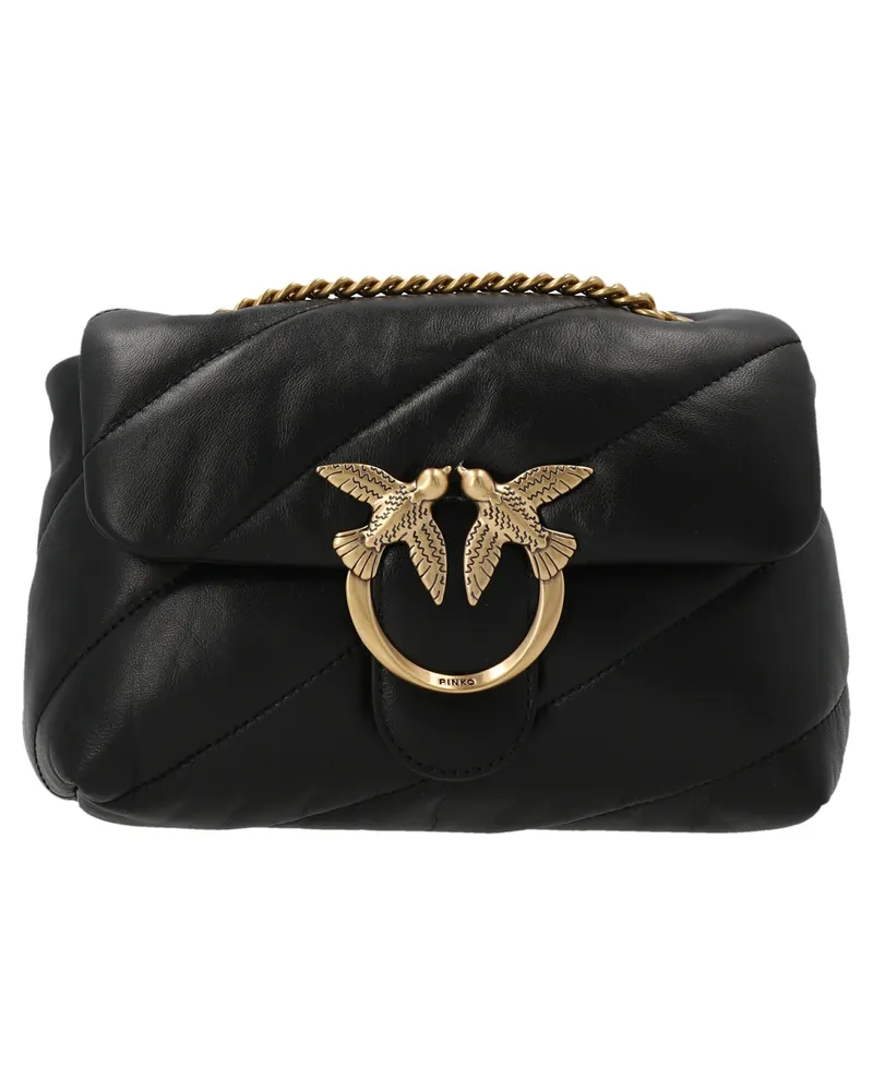 Pinko Love Mini Puff' Crossbody -Tasche Schwarz
