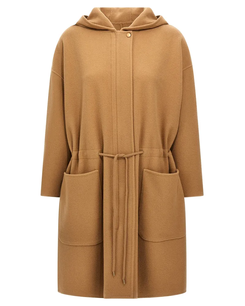 Max Mara Miele' Mantel Brown