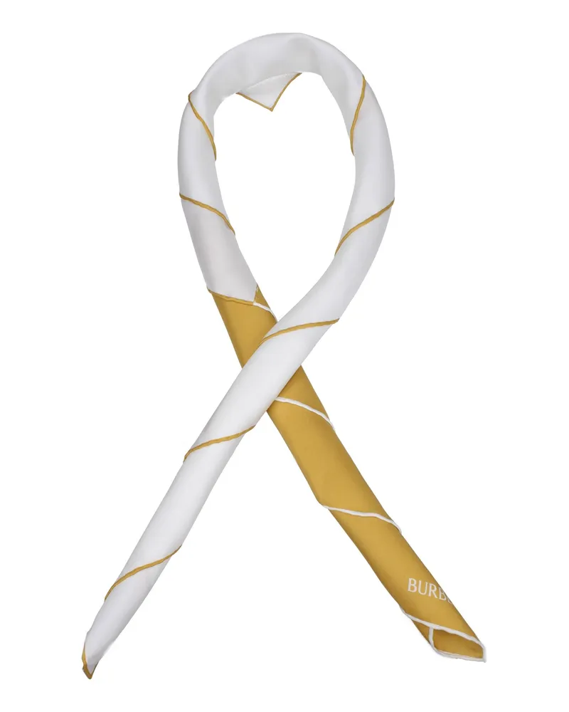 Burberry Damens Seidenschal Gelb/Birne -