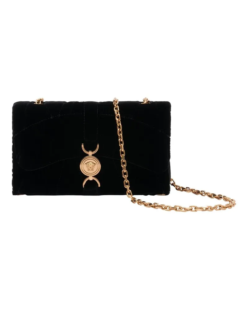 Versace Kleio Mini Umhängetasche  Schwarz Schwarz