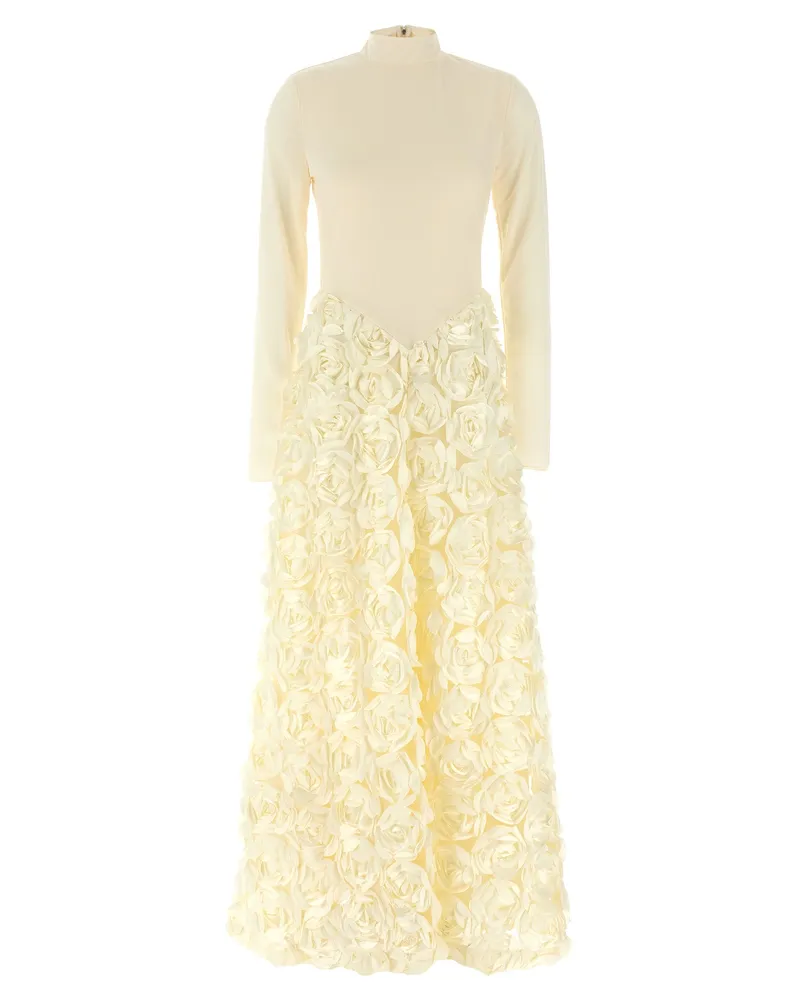 ROTATE Birger Christensen Drehen Sie Birger Christensen "Long Sleeve Maxi" -Kleid White