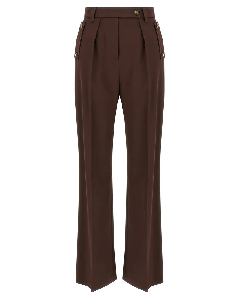Elisabetta Franchi Palazzo-Hose Brown
