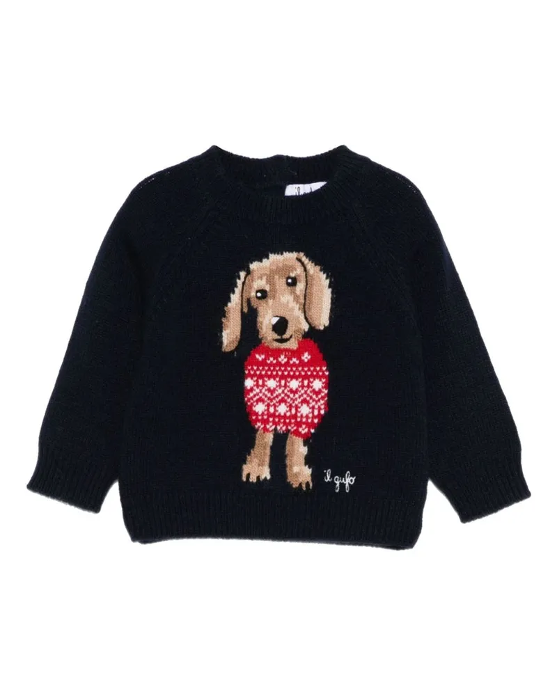 Il Gufo Hund" Hemd Blue