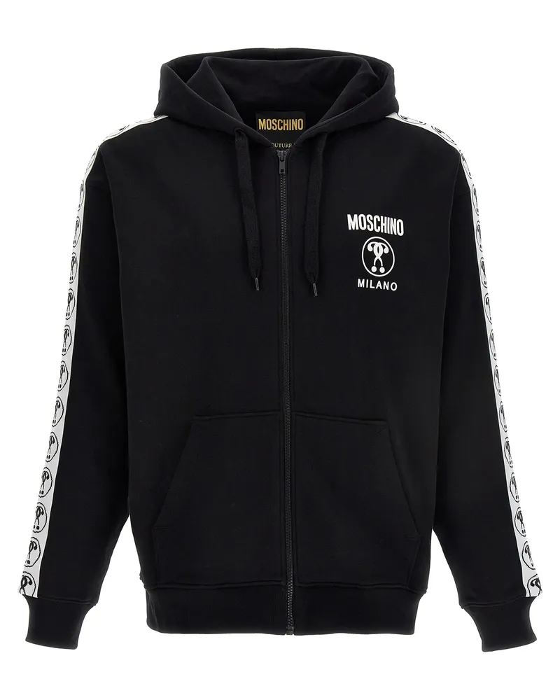 Moschino Doppelfrage Mark Hoodie White