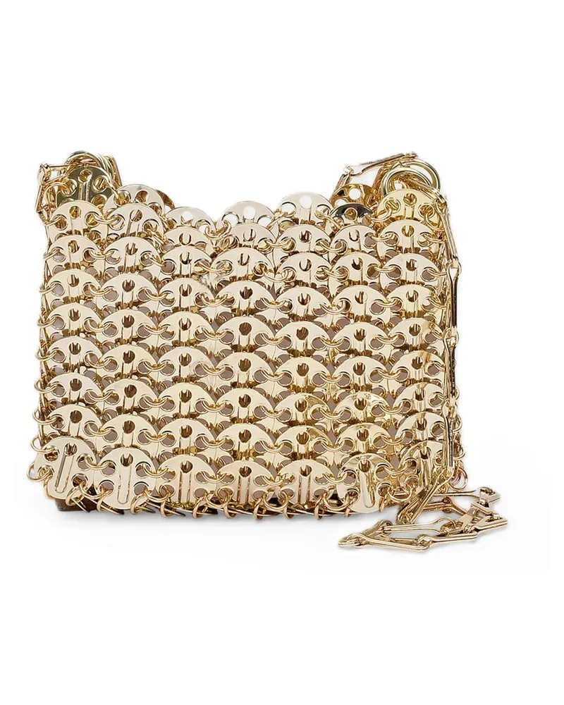 Paco Rabanne 1969 Nano Handtasche aus Goldmessing Gold