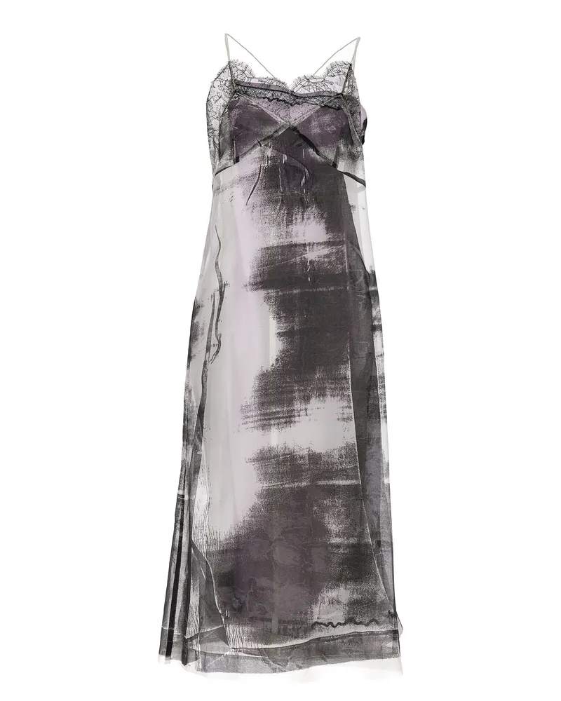 Maison Margiela Freeze Frame' Midi Kleid Multicolor
