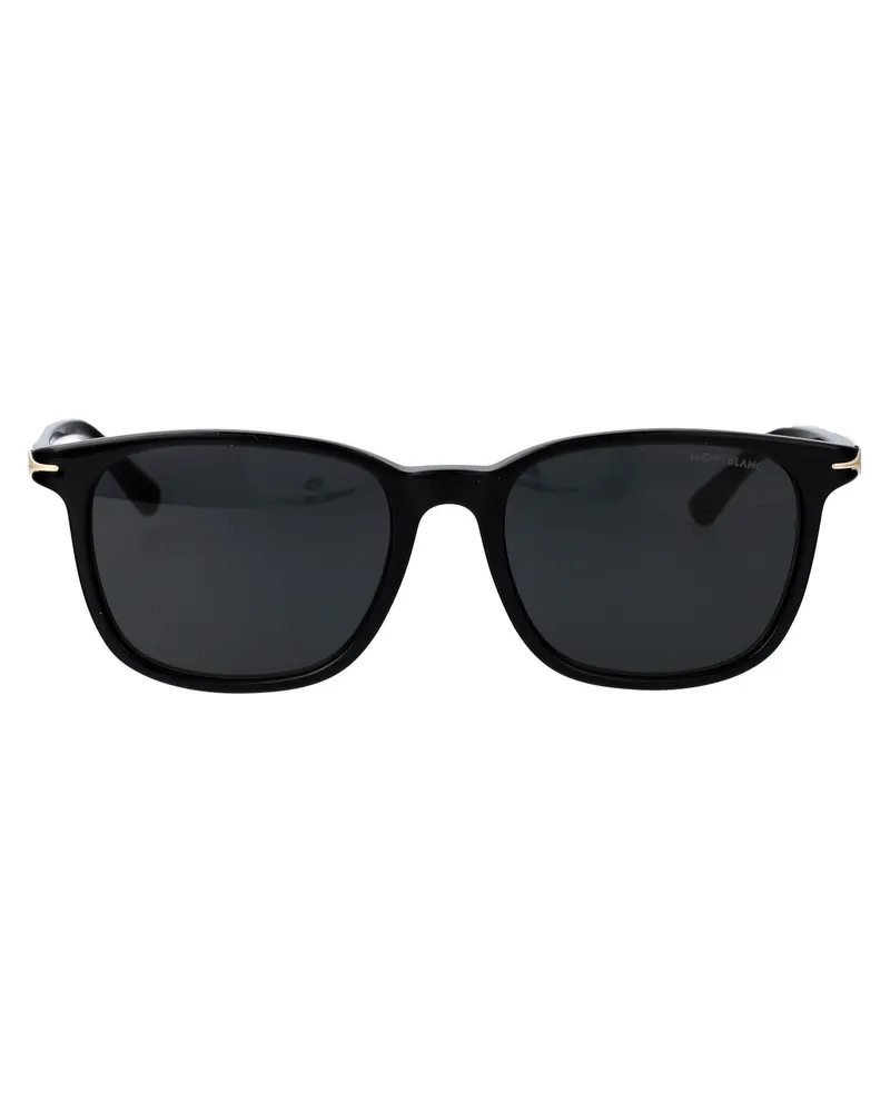 Montblanc Squared Sonnenbrille MB0338 S 001 Schwarz