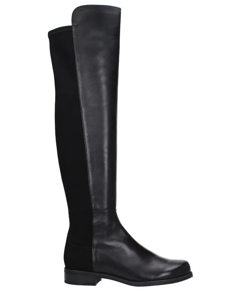 Stuart Weitzman 5050 Stiefel Damens Leder Schwarz -