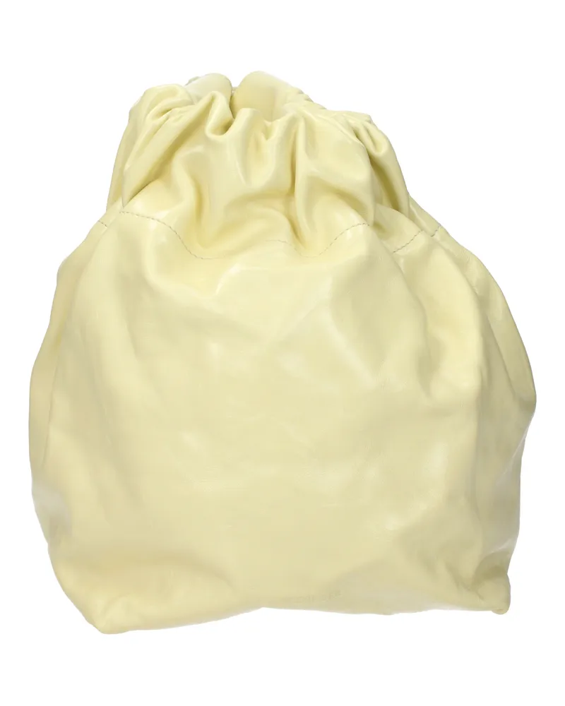 Jil Sander Damens Handtasche Gelb/Pastellgelbes Leder -