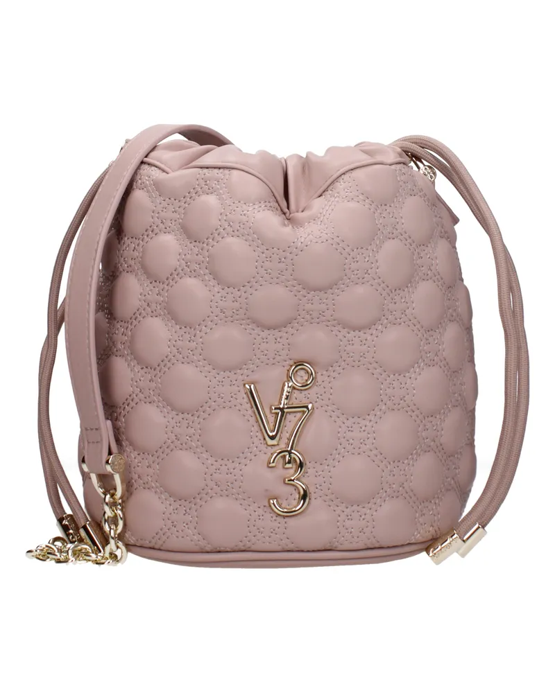 V°73 Eva Damen's Umhängetasche Polyurethan Rosa/Pulverrosa -