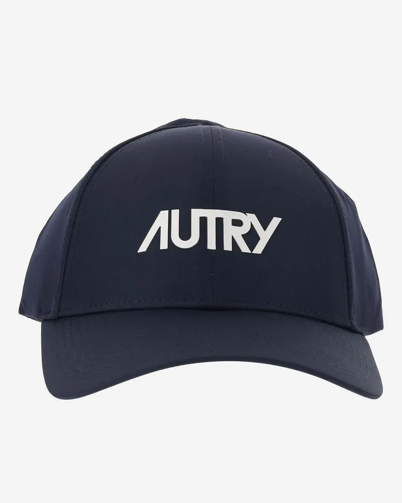AUTRY Nylon Baseballkappe mit Logo Blau