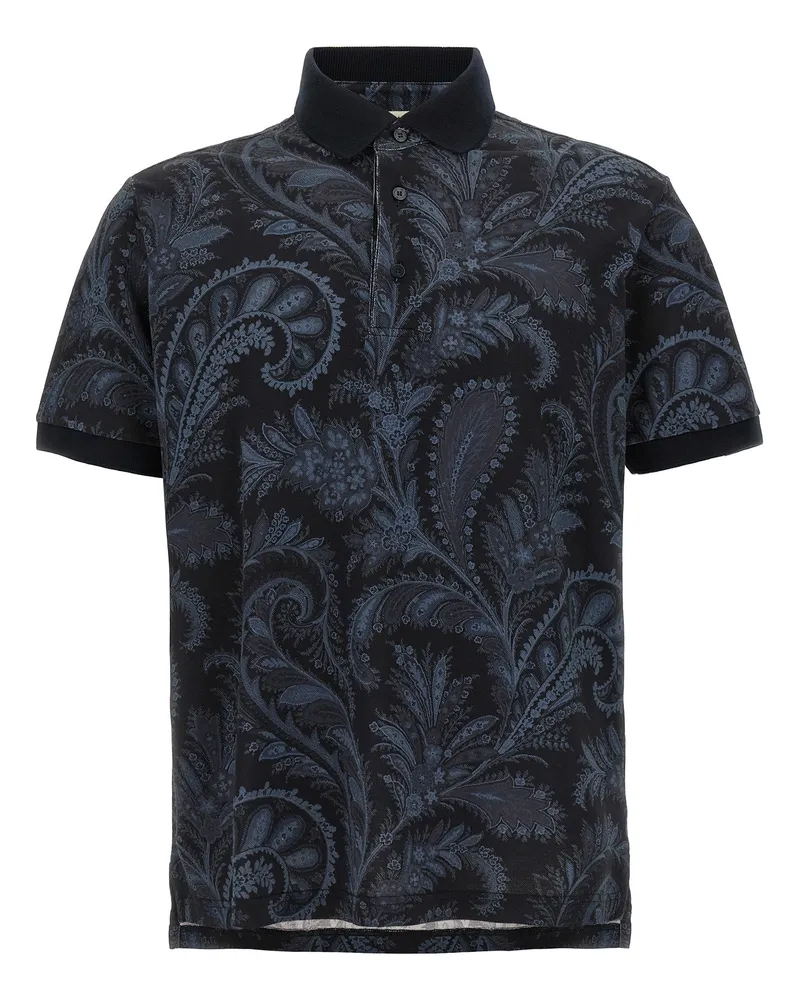 Etro Polo Paisley Blumen Multicolor
